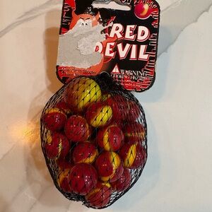 Home Game Balls - Red and Yellow Glass